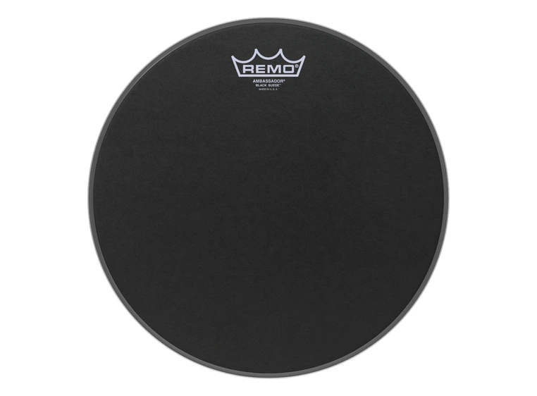 Remo BA-0812-ES Ambassador Black Suede 12 